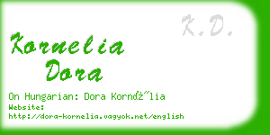 kornelia dora business card